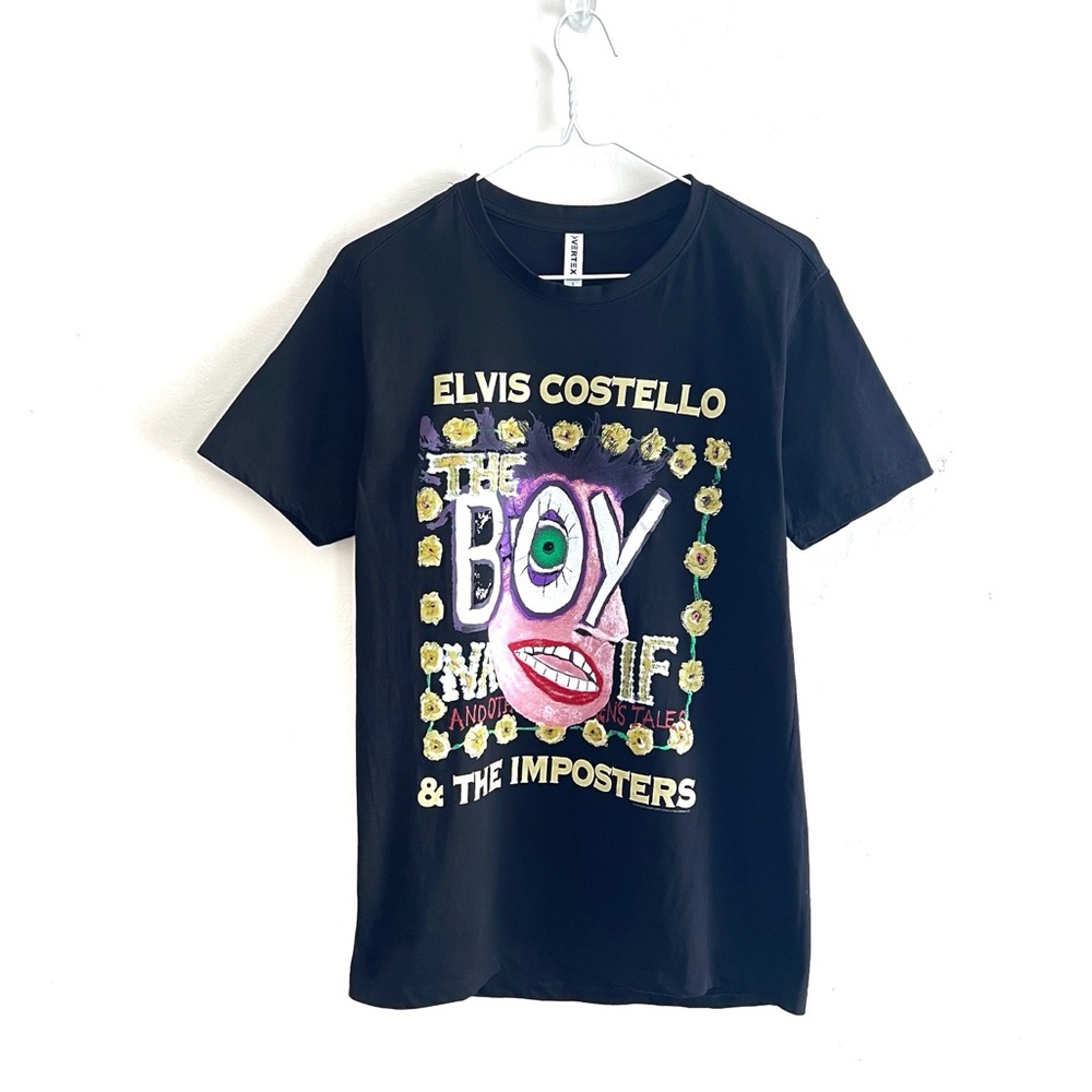 Elvis Costello & The Imposters The Boy Named If 2022 Tour T-Shirt Small